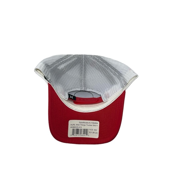 Hurley Trucker Wild Things Mesh Snapback Hat Cap - Picture 2 of 2